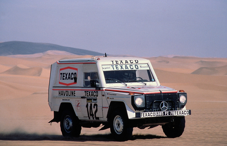 Mercedes-Benz 280 GE siegt 1983 bei der Rallye Paris-Dakar