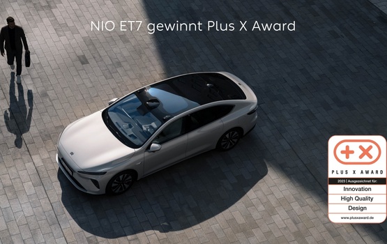 Nio ET7 mit dem Plus X Award ausgezeichnet