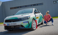 Kunterbunter Opel Corsa Rally Electric
