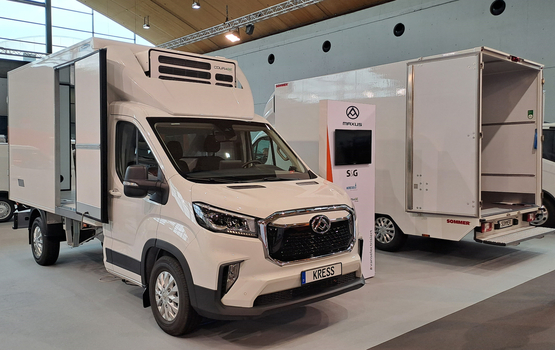 NUFAM-Premiere des Maxus EH300 als elektrischer 7,5-Tonner