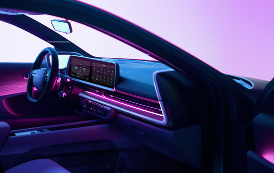 Hyundai Ioniq 6 mit moderner Innenbeleuchtung