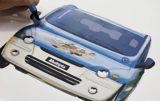 Fiat Multipla: Zum Geburtstag ein Unikat im Comic Stil
