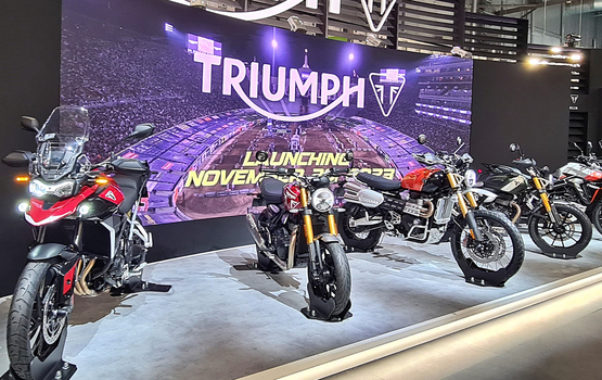 Neue Triumph Modelle auf Händlertour durch Deutschland