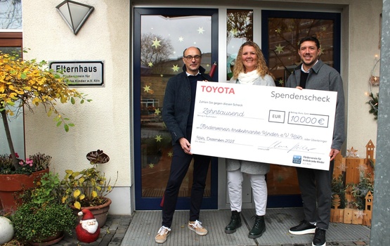 Toyota: 10.000 Euro für Familien krebskranker Kinder