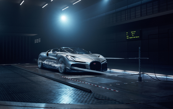 Bugatti Roadster mit symphonischer Aerodynamik