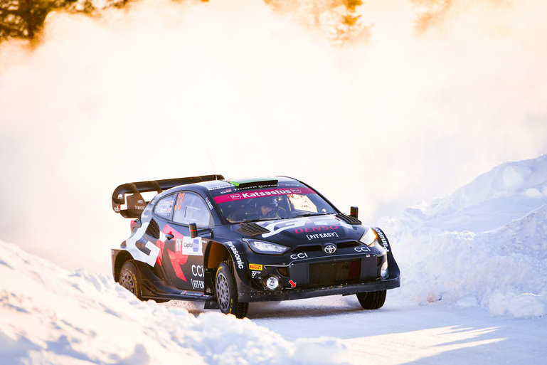 Toyota Gazoo Racing bei der Rallye Schweden