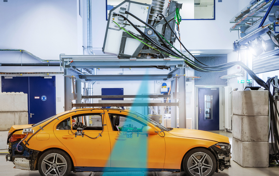 Crashtest unterm Röntgen-Gerät