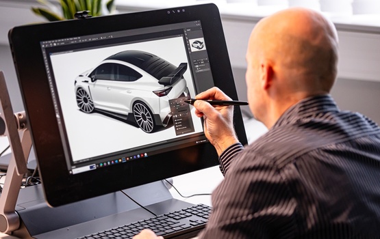 Skoda Enyaq RS Race: Schon als Skizze schnell