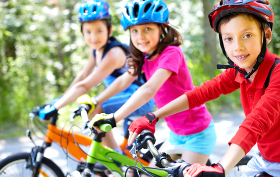 Kinder sicher mit dem Rad unterwegs