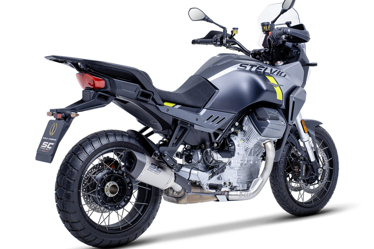 Neuer Slip-on-Endschalldämpfer für die Moto Guzzi Stelvio