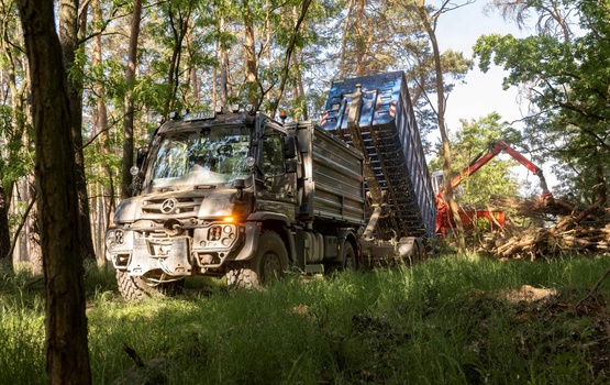 Mercedes Benz Unimog: Power im Forst