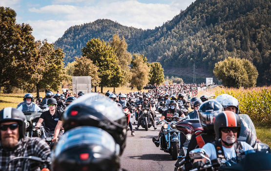 Davidson-Schau auf der Bike Week