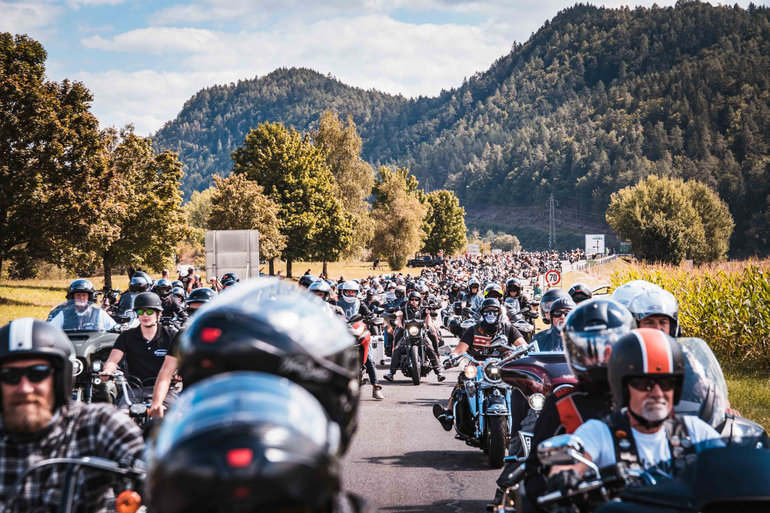 Davidson-Schau auf der Bike Week