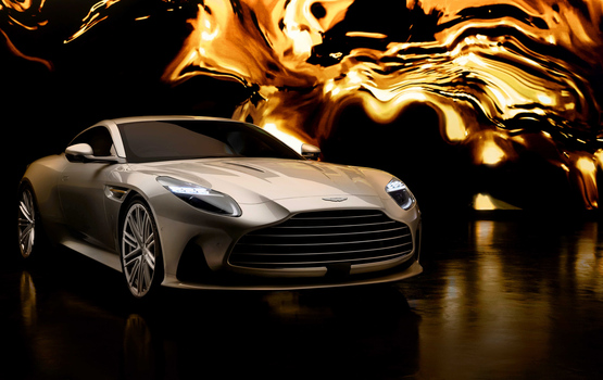 Aston Martin DB12 in der Goldfinger Edition
