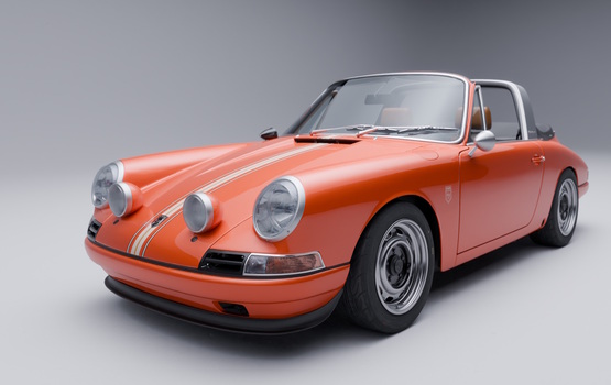 Restomod-Umbau Kamm 912c Targa - Mit Faltscheibe und Surfbrett