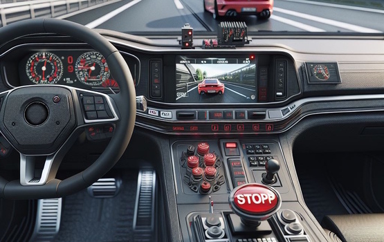 Motor-Stopp durch Polizei   - Hilfe bei Verfolgungsjagden und Amokfahrten 