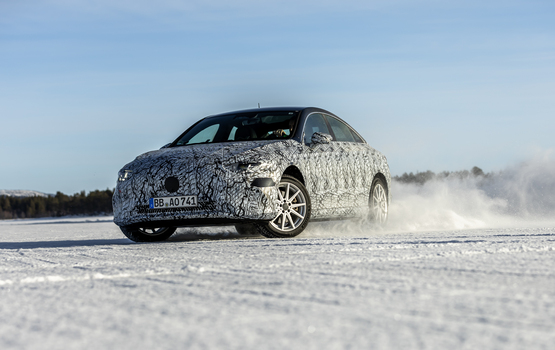 Prototypenfahrt im Mercedes CLA - Driften mit dem Reichweiten-König