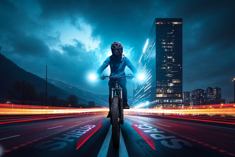 Fahrradlicht „Bikelight“  - Mit Laser-Schutzzone 