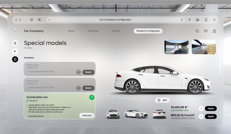Nachhaltige Neuwagen-Ausstattung  - Gewinne auf der Green Line 